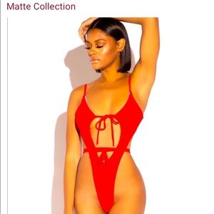 Matte Collection Red swimsuit brand new never worn